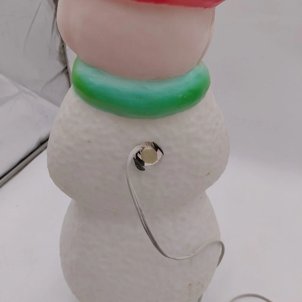 Vintage Union Snowman Lady Lighted Christmas 22